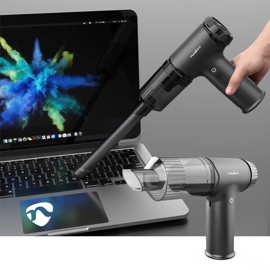 Langaton käsipölynimuri 2-in-1 90W/6000 mAh harmaa/musta