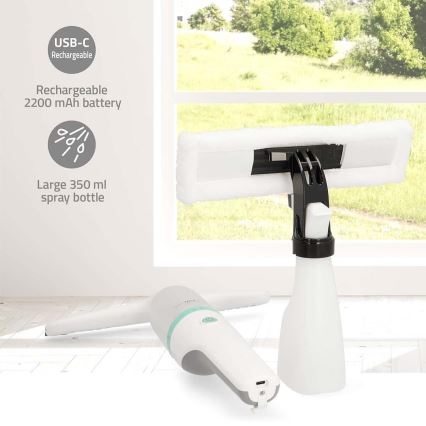 Ladattava ikkunapölynimuri 12W/2200 mAh IPX4