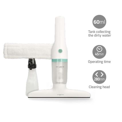 Ladattava ikkunapölynimuri 12W/2200 mAh IPX4