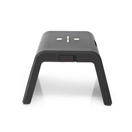 Herätyskello LCD-näytöllä ja langattomalla 15W/5V laturilla 1xCR2032 musta