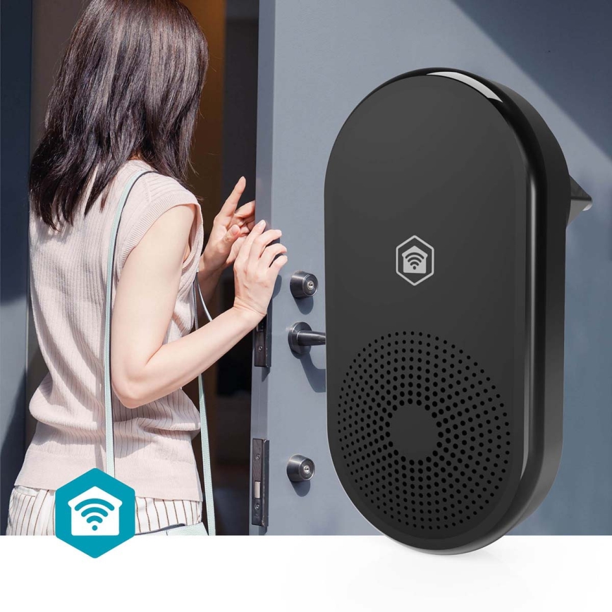 Ovikellon soitin SmartLife Wi-Fi, musta