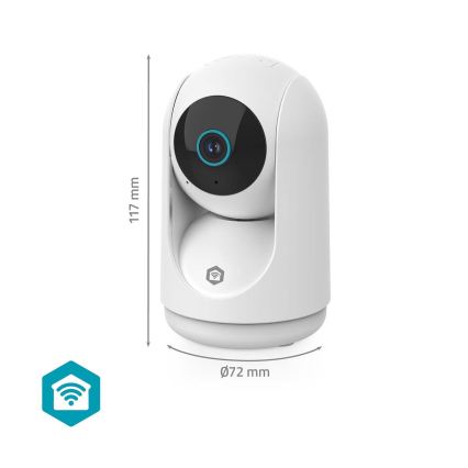 Smartlife-älykamera 5V, 3 MP, Full HD 1296p, Wi‑Fi, Tuya-yhteensopiva