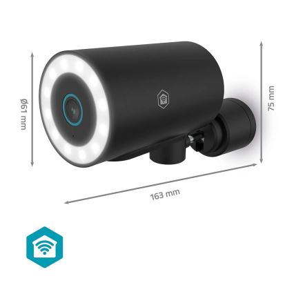 Älykäs ulkokamera SmartLife 5V 4K 8MP 3840x2160p IP65 Wi-Fi Tuya