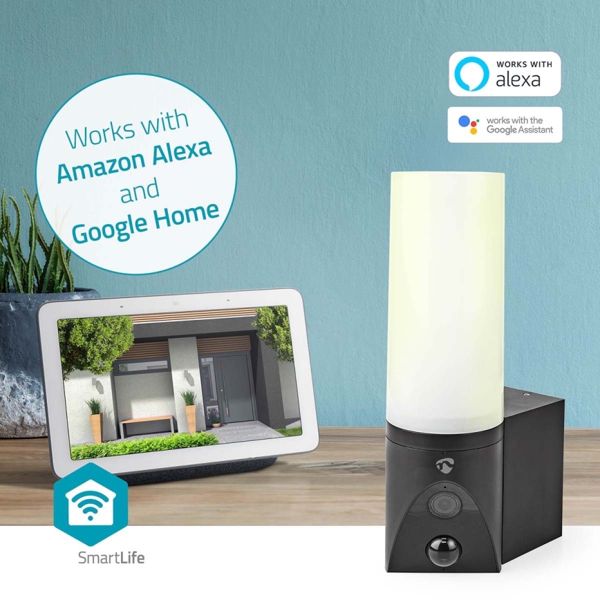 Älykäs ulkokamera SmartLife Full HD 1080p LED-valolla Wi-Fi Tuya IP65