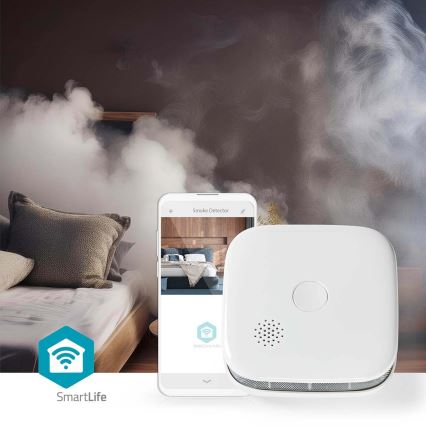 Savuhälytin SmartLife 3V/1xCR123A Wi-Fi Tuya
