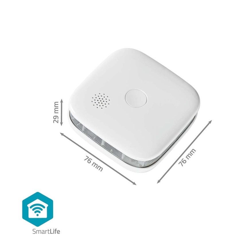 Savuhälytin SmartLife 3V/1xCR123A Wi-Fi Tuya