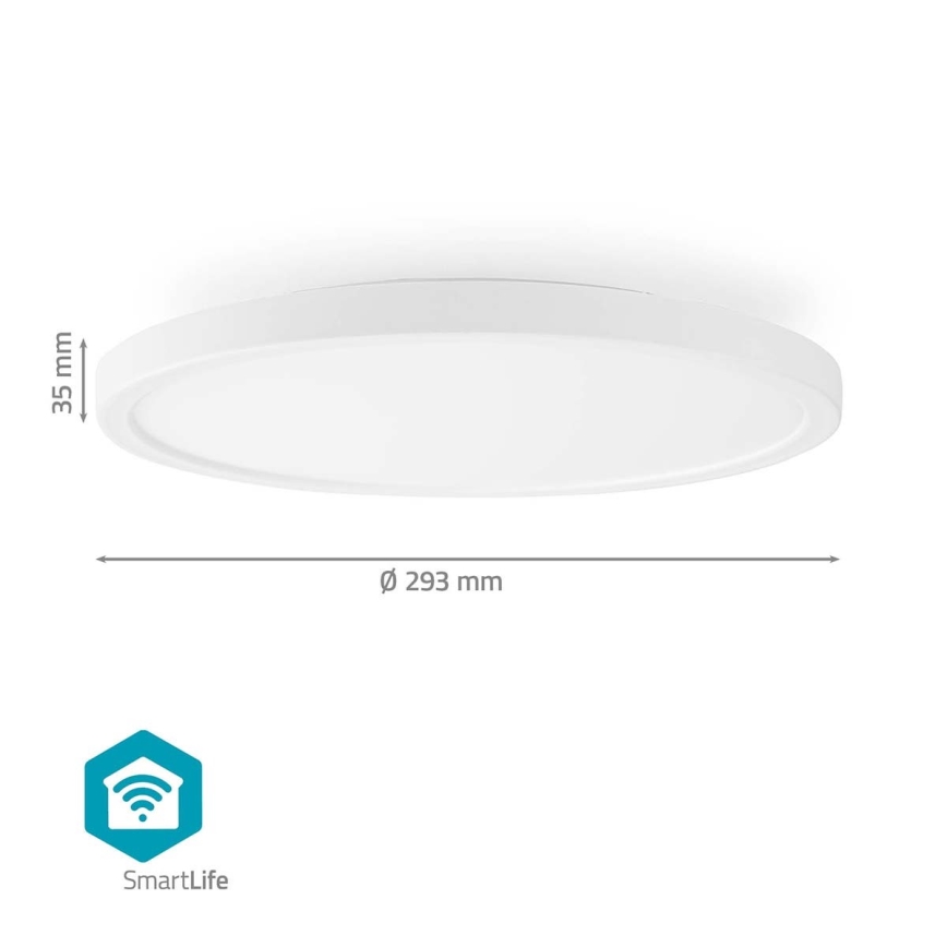 RGBW Himmennettävä kattovalaisin SmartLife LED/18W/230V 2700-6500K Wi-Fi Tuya