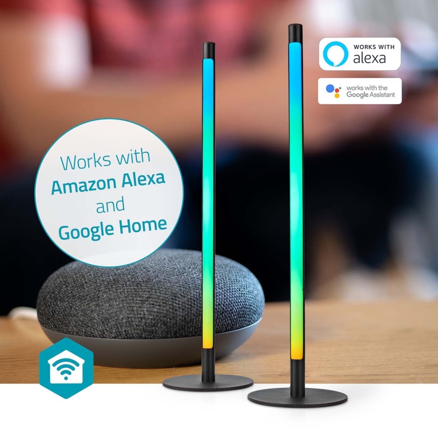 SETTI 2x LED RGBIC himmennettävä pöytävalaisin SmartLife LED/36W/230V 55 cm 2700-6500K Wi-Fi Tuya + kaukosäädin