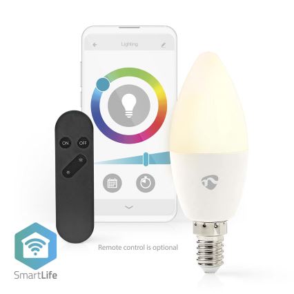 LED RGB Himmennettävä polttimo Smartlife E14/4,9W/230V Wi-Fi 2700-6500K