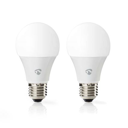 Setti 2x LED RGBW himmennettävä lamppu SmartLife E27/9W/230V Wi-Fi 2700-6500K
