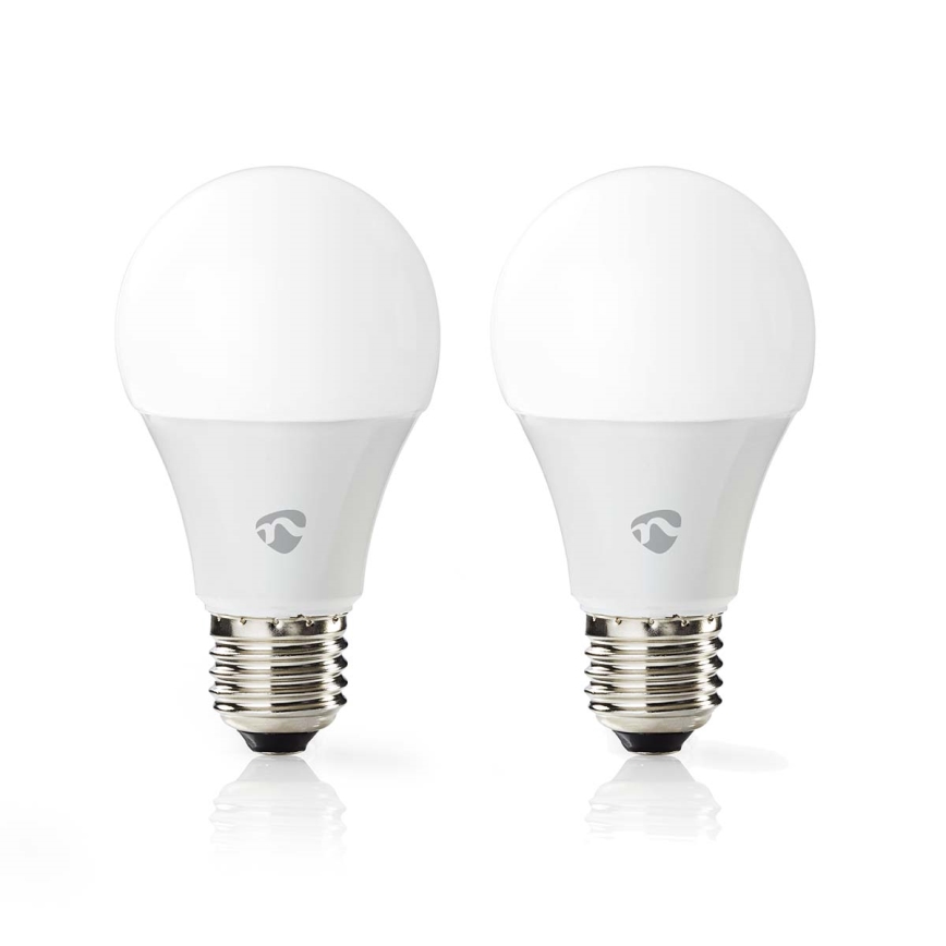 Setti 2x LED RGBW himmennettävä lamppu SmartLife E27/9W/230V Wi-Fi 2700-6500K