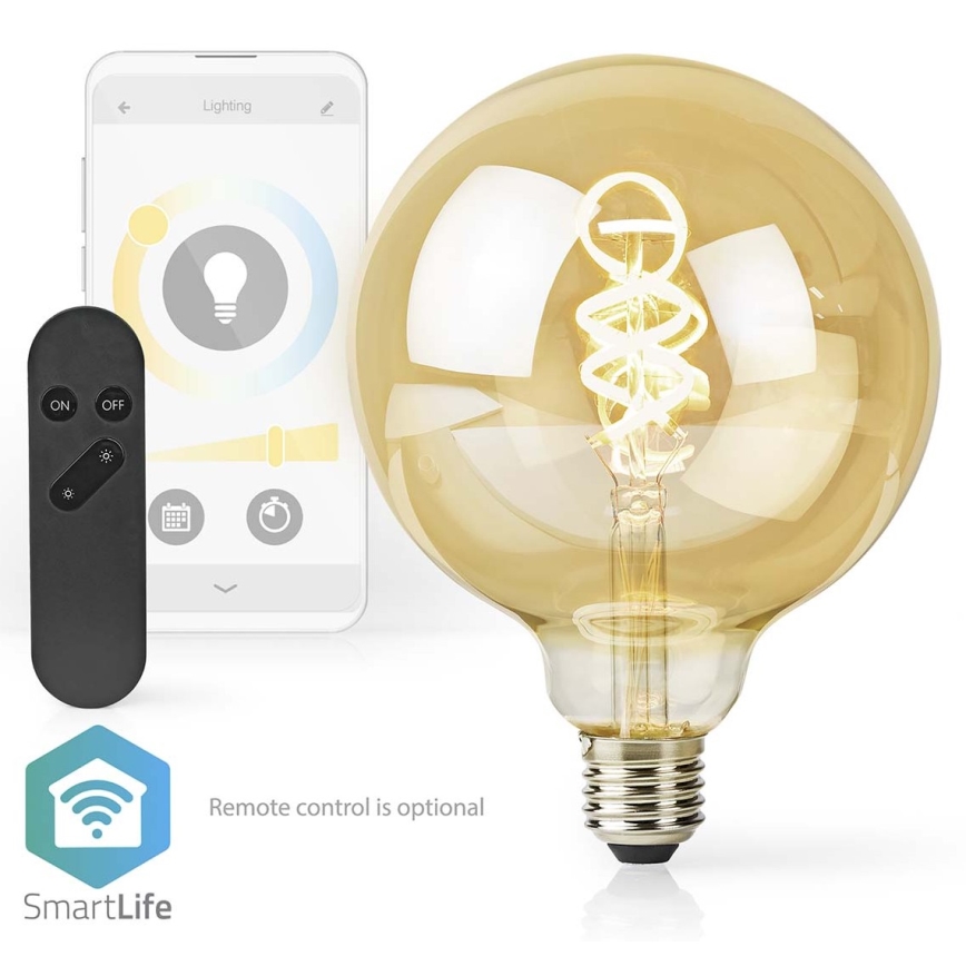 LED Himmennettävä polttimo E27/4,9W/230V Wi-Fi 1800-6500K