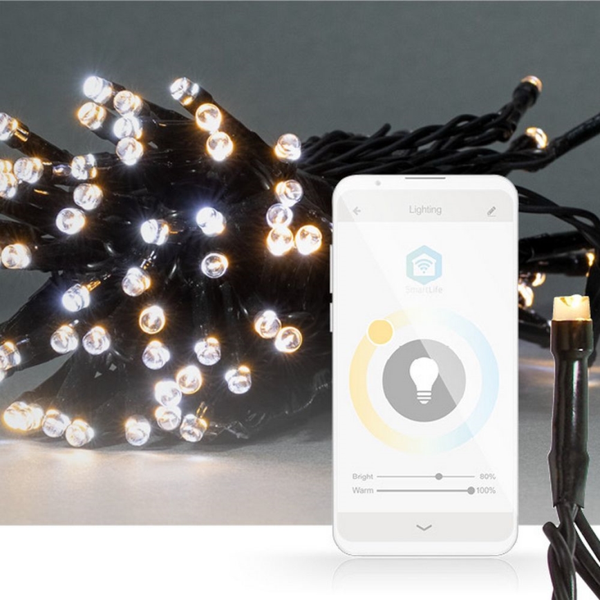 LED-valoketju 50 LEDiä / 8 toimintoa, 5 m, IP65, Tuya Wi‑Fi