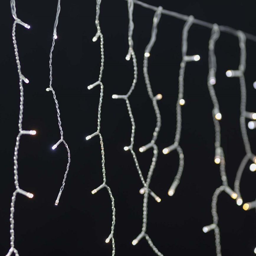 LED jouluverho 240xLED/8 toimintoa 8m IP65 Wi-Fi Tuya kylmä valkoinen