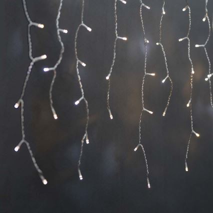 LED jouluverho 240xLED/11 toimintoa 8m IP65 Wi-Fi Tuya lämpimästä kylmään valkoiseen