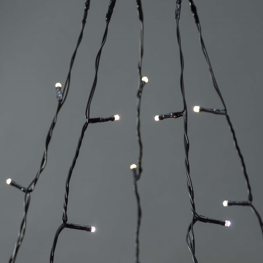 LED-ulkovaloverho jouluun 200 LED, 8 toimintoa, 5 x 4 m, IP65, Wi‑Fi (Tuya), lämmin–kylmä valkoinen