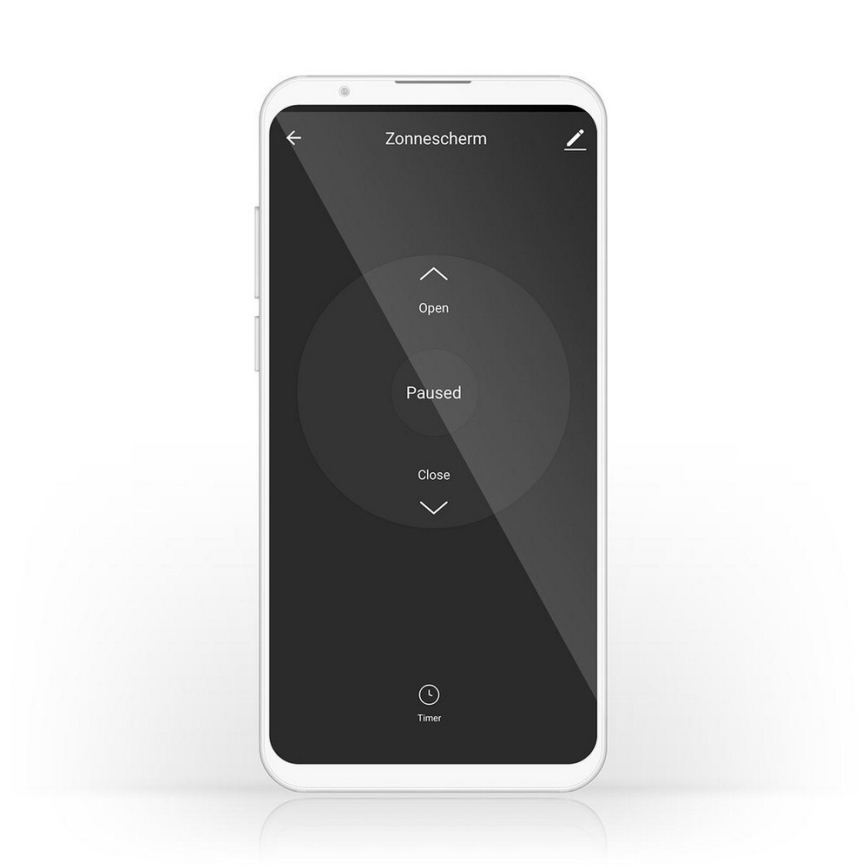 Älykäs kytkin verhojen, kaihtimien ja kaihtimien ohjaamiseen 230 V