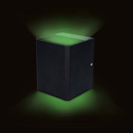 LED RGBW himmennettävä ulkoseinävalaisin SmartLife LED/12W/230V IP65 Wi-Fi Tuya musta