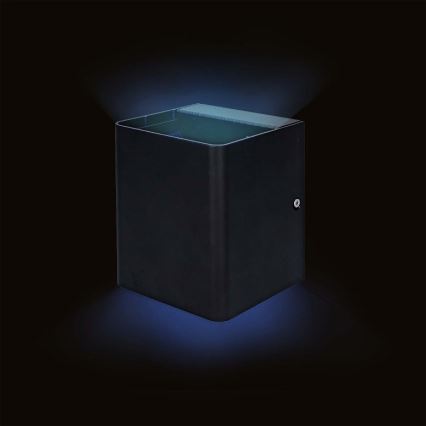 LED RGBW himmennettävä ulkoseinävalaisin SmartLife LED/12W/230V IP65 Wi-Fi Tuya musta