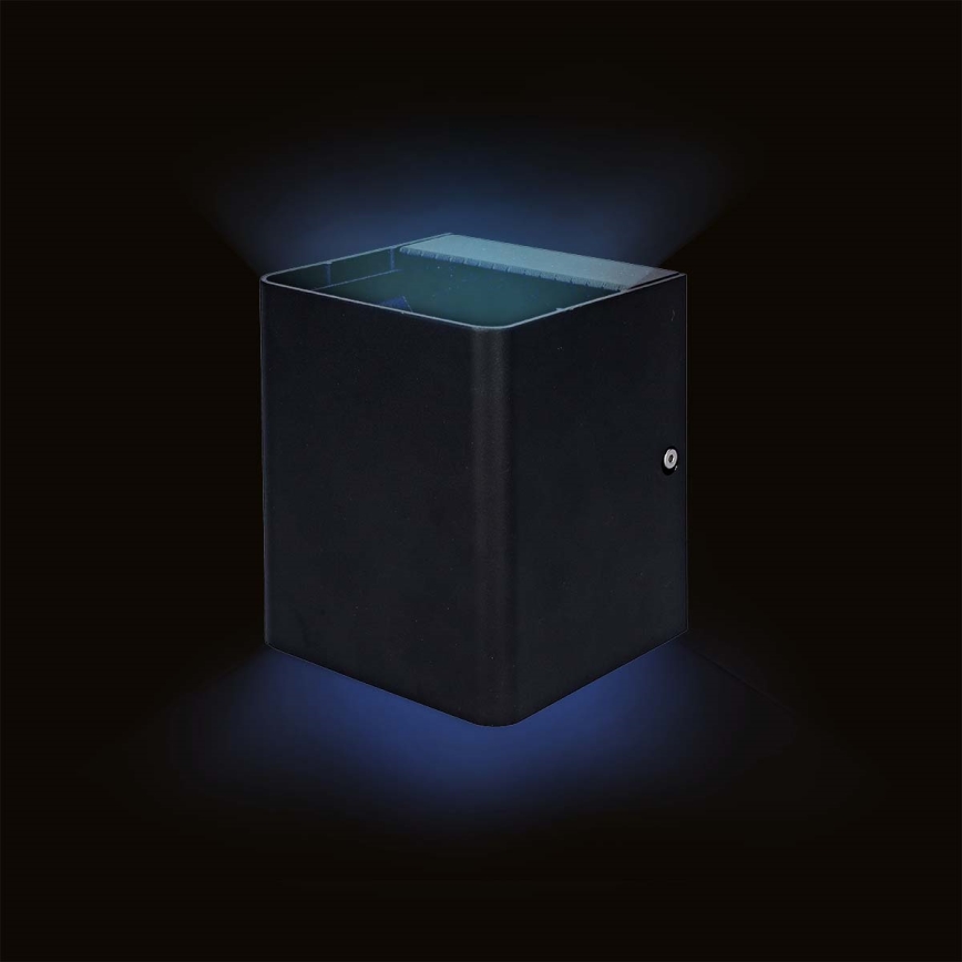 LED RGBW himmennettävä ulkoseinävalaisin SmartLife LED/12W/230V IP65 Wi-Fi Tuya musta