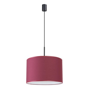 NEVIA-riippuvalaisin johdolla 1xE27/15W/230V, halkaisija 40 cm, punainen