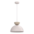 NEVIS-riippuvalaisin johdolla, 1xE27/15W/230V, halkaisija 29 cm, kermanvärinen