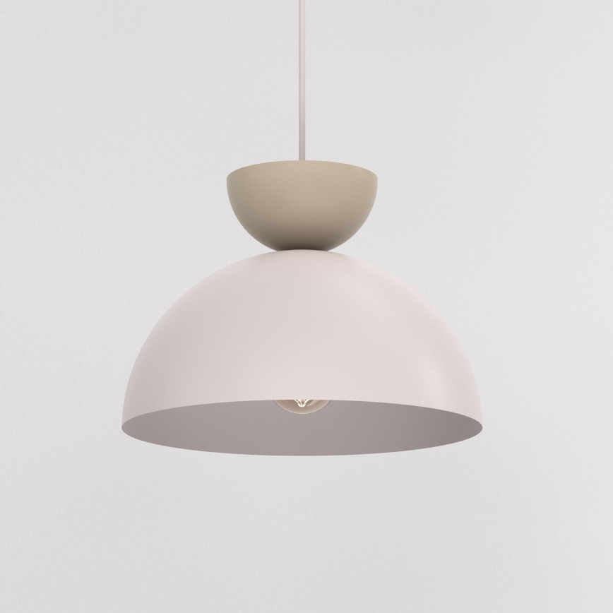 NEVIS-riippuvalaisin johdolla, 1xE27/15W/230V, halkaisija 29 cm, kermanvärinen