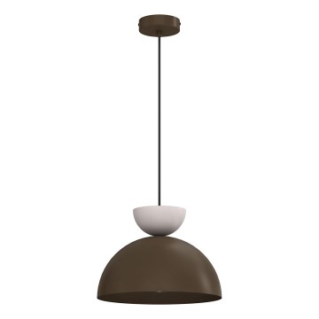 NEVIS-riippuvalaisin vaijerilla, 1 x E27, 15 W, 230 V, Ø 29 cm, ruskea