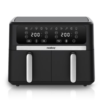 Niceboy AirFryer DUO - Duaalinen kuumailmafriteerauslaite 9 l 2400 W/230 V
