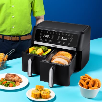 Niceboy AirFryer DUO - Duaalinen kuumailmafriteerauslaite 9 l 2400 W/230 V