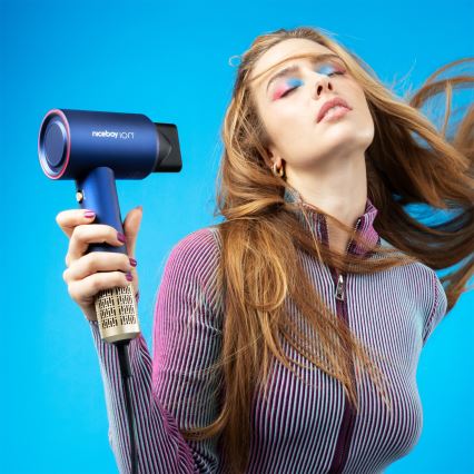 Niceboy AirSonic ELITE - Hiustenkuivain 2200W/230V sininen