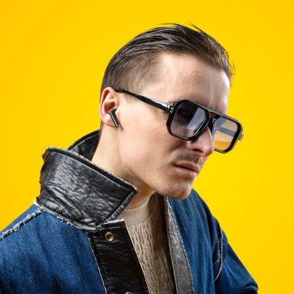 Niceboy Beans 4 - Langattomat kuulokkeet 300 mAh + 2x 35 mAh IPX4 musta