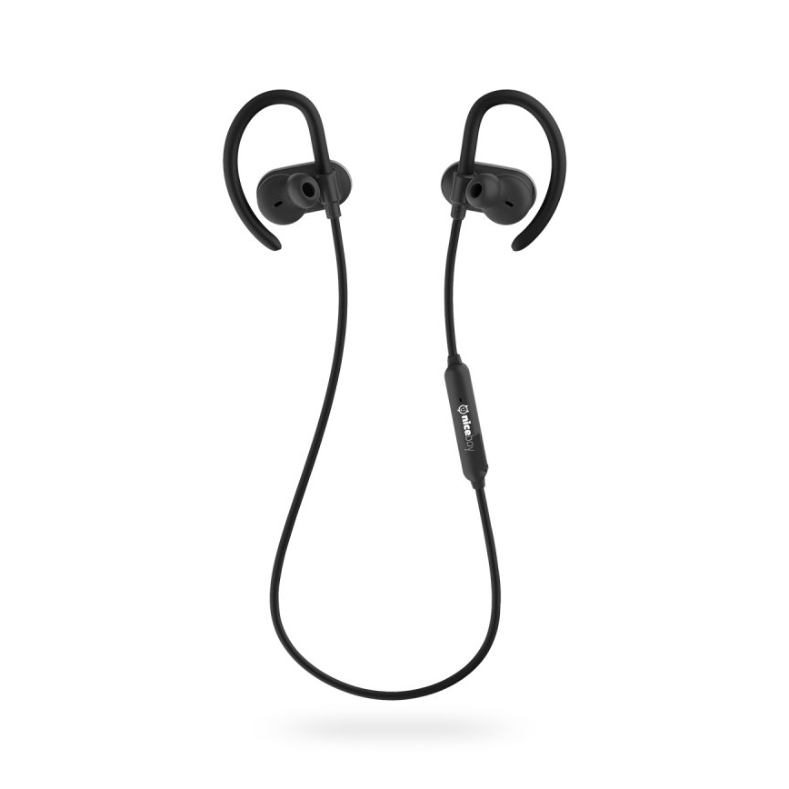 Niceboy HIVE sport 2 - Urheilukuulokkeet mikrofonilla IPX5 musta