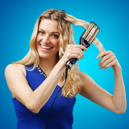 Niceboy ION AirWave PRO - Kolminkertainen kiharrin 100W/230V sininen