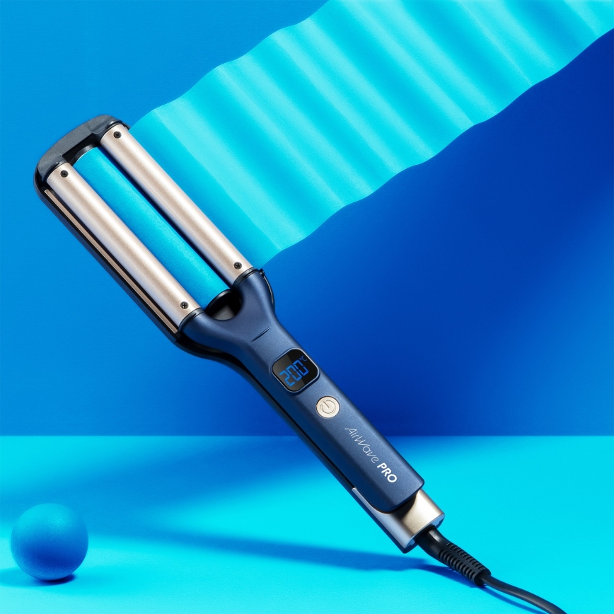 Niceboy ION AirWave PRO - Kolminkertainen kiharrin 100W/230V sininen