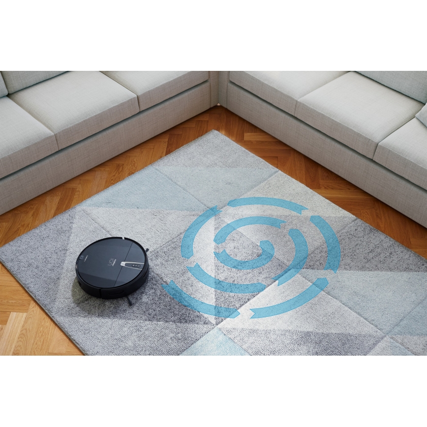 Niceboy ION Charles i4 - Älykäs 2-in-1 robotti-imuri 4400 mAh Wi-Fi musta + kaukosäädin