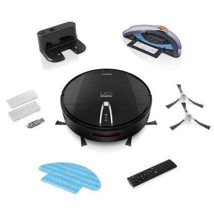 Niceboy ION Charles i4 - Älykäs 2-in-1 robotti-imuri 4400 mAh Wi-Fi musta + kaukosäädin