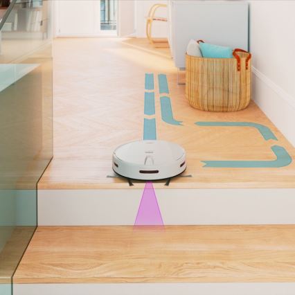 Niceboy ION Charles i4 - Älykäs 2-in-1 robotti-imuri 4400 mAh Wi-Fi valkoinen + kaukosäädin