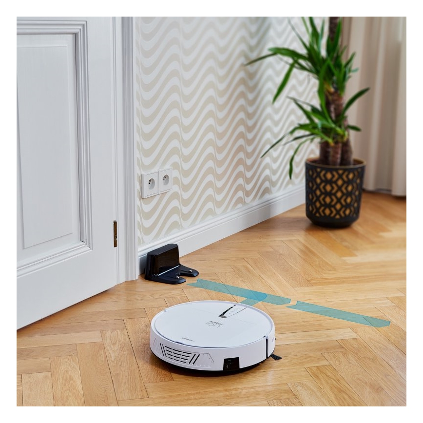 Niceboy ION Charles i4 - Älykäs 2-in-1 robotti-imuri 4400 mAh Wi-Fi valkoinen + kaukosäädin