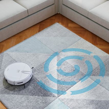 Niceboy ION Charles i4 - Älykäs 2-in-1 robotti-imuri 4400 mAh Wi-Fi valkoinen + kaukosäädin