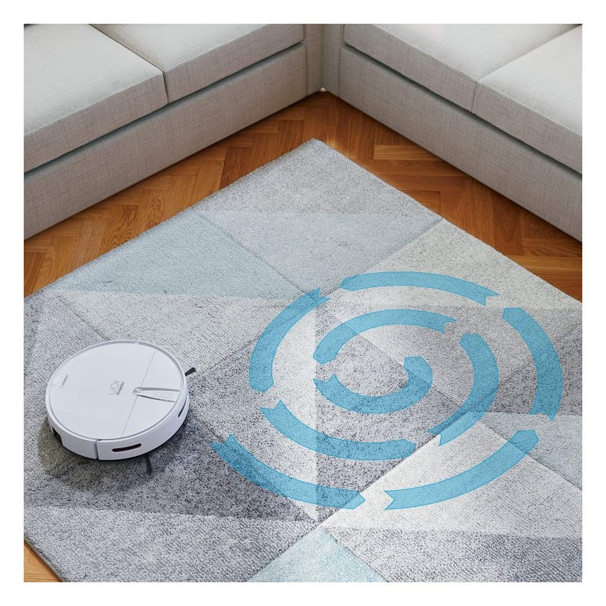 Niceboy ION Charles i4 - Älykäs 2-in-1 robotti-imuri 4400 mAh Wi-Fi valkoinen + kaukosäädin