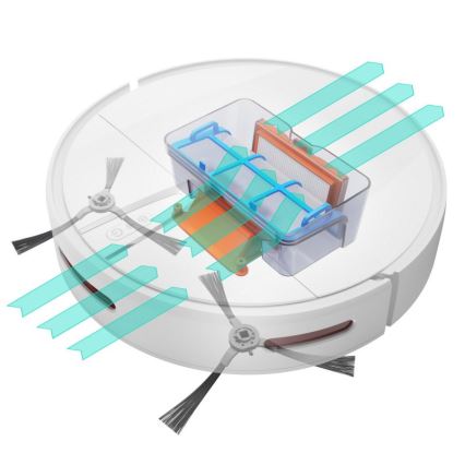Niceboy ION Charles i4 - Älykäs 2-in-1 robotti-imuri 4400 mAh Wi-Fi valkoinen + kaukosäädin