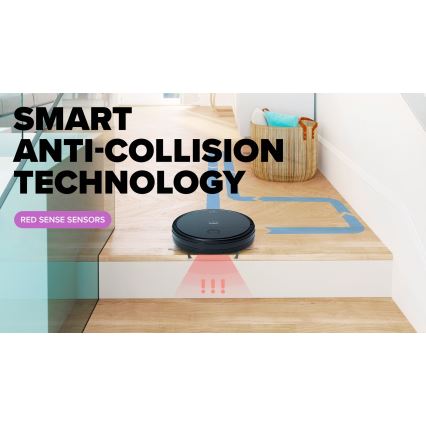 Niceboy ION Charles i6 - Älykäs 2-in-1 robotti-imuri 2600 mAh Wi-Fi musta