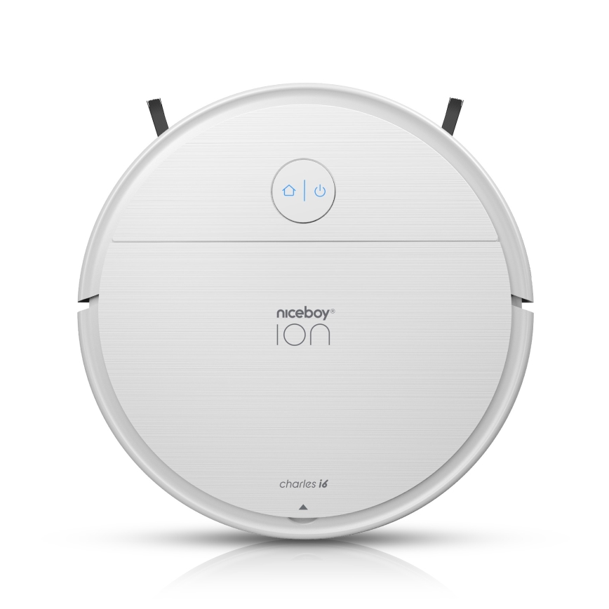 Niceboy ION Charles i6 - Älykäs 2-in-1 robotti-imuri 2600 mAh Wi-Fi valkoinen