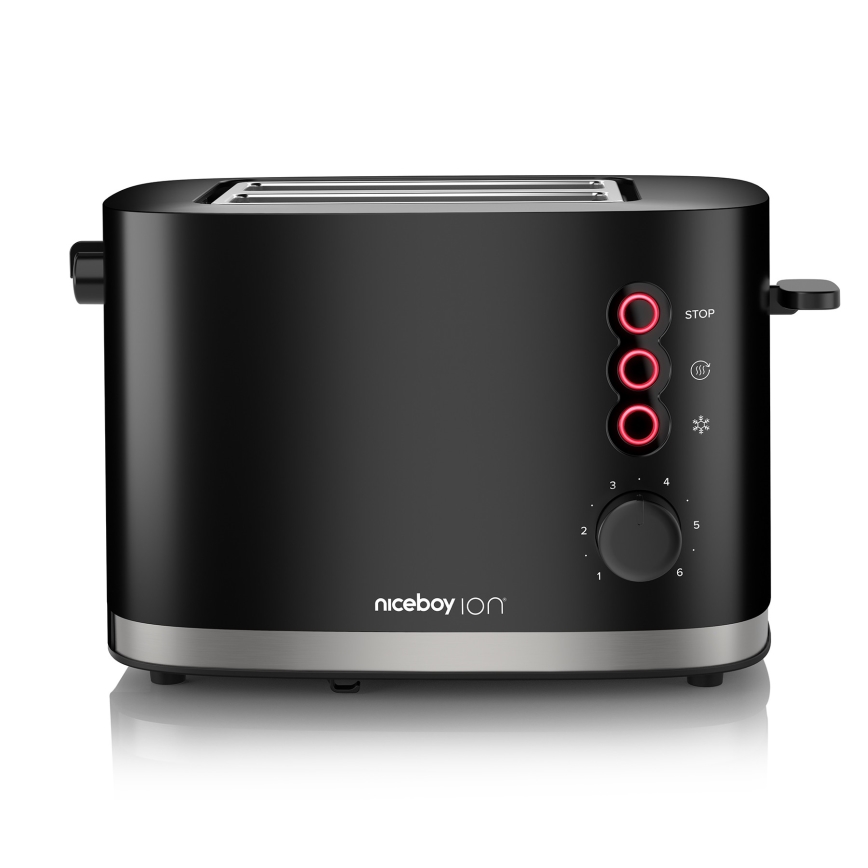 Niceboy ION Cruncher C3 - Leivänpaahdin kahdella aukolla ja paahdin 870W/230V musta