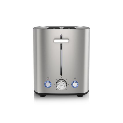 Niceboy ION Cruncher C4 - Leivänpaahdin kahdella aukolla ja paahdin 850W/230V ruostumaton