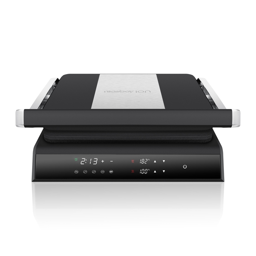 Niceboy ION Grillmaster - Kontaktigrilli 2000W/230V musta/mattakromi