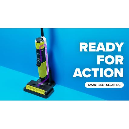 Niceboy ION Hurricane W9 - Langaton pölynimuri 2in1 180W/2600 mAh musta