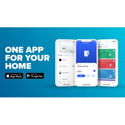 Niceboy ION SmartKettle - Älykäs vedenkeitin lämmönsäätelyllä 1,7 l 2200W/230V Wi-Fi musta