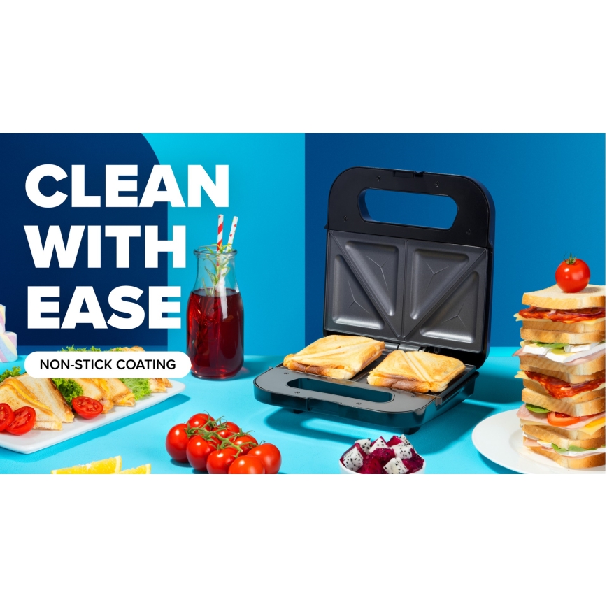 Niceboy ION Snacker S1 - Voileipägrilli 750W/230V mattakromi/musta